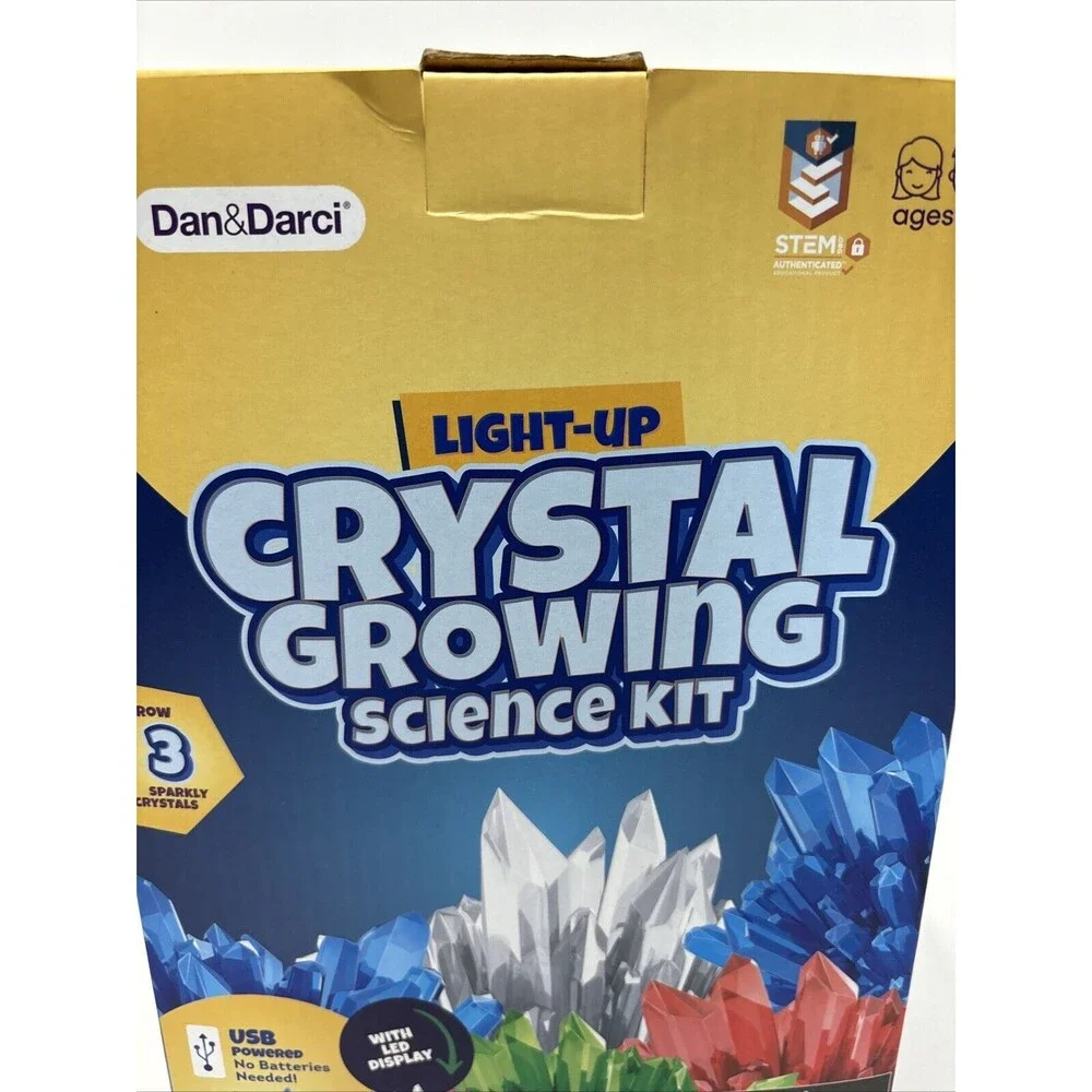 Dan&Darci‎ Light up Crystal Growing Science Kit W/LED Display USB Powered